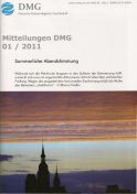 Mitteilungen DMG 01-2011 Mitteilungen DMG 01-2011