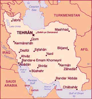Kaart Iran
