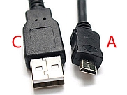 USB en microUSB connector
